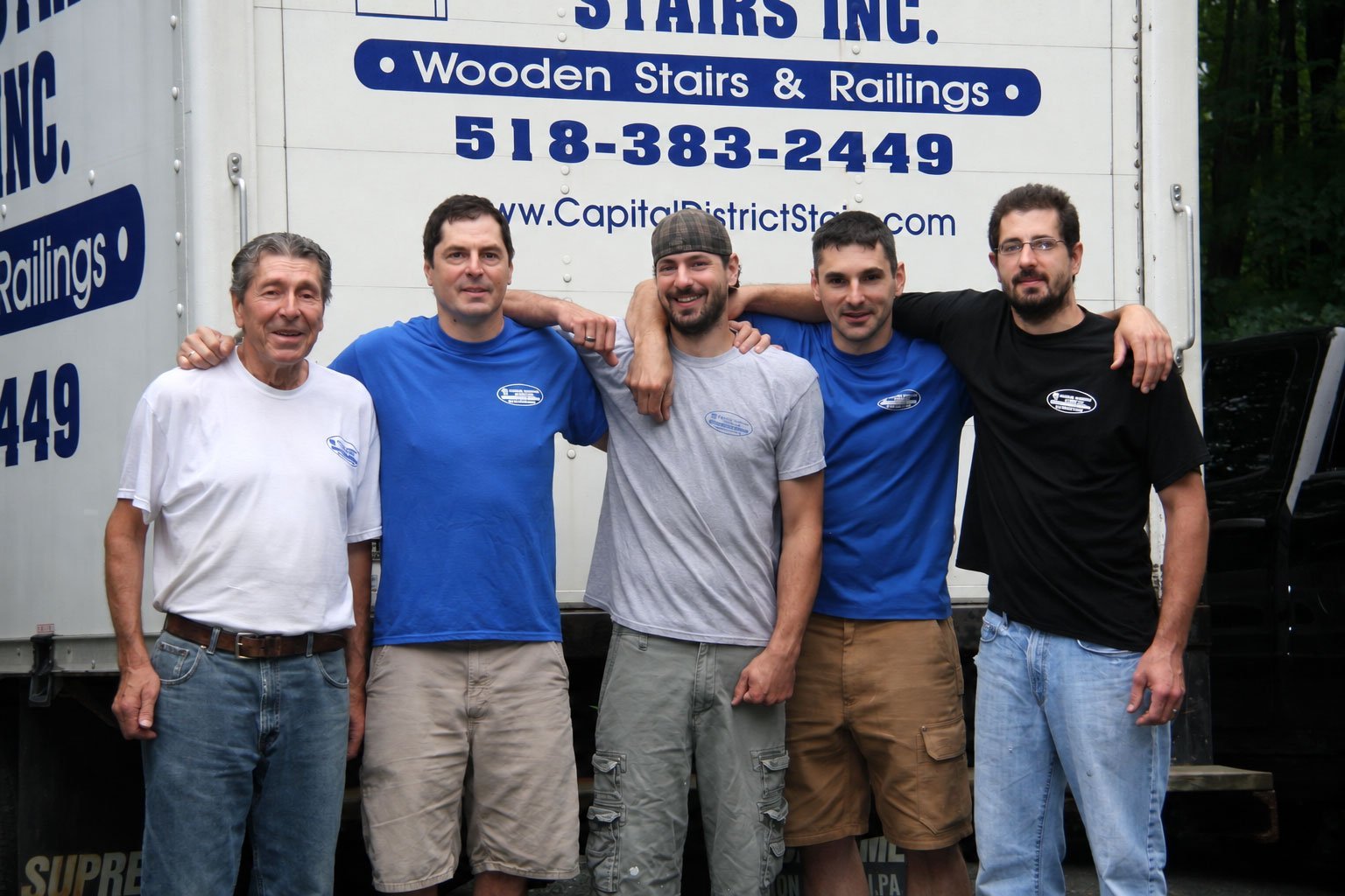 Capital District Stairs family team: Alex, Paul, Kosma, Dimitri, and Joel Nikiforov